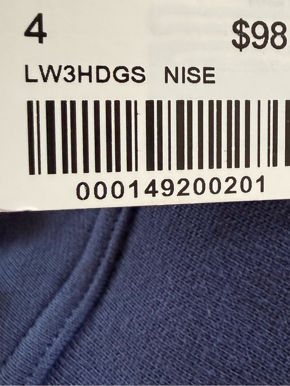 NWT, Lululemon All Yours Crew, Nise Navy, Size 4 - Picture 8 of 8